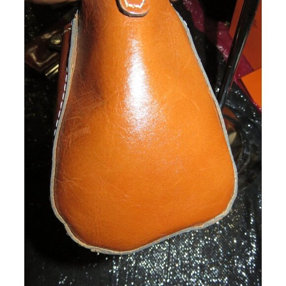 Patricia Nash Heritage Collection Leather Crossbody & Bernini Wallet Set Cognac - Picture 6 of 14